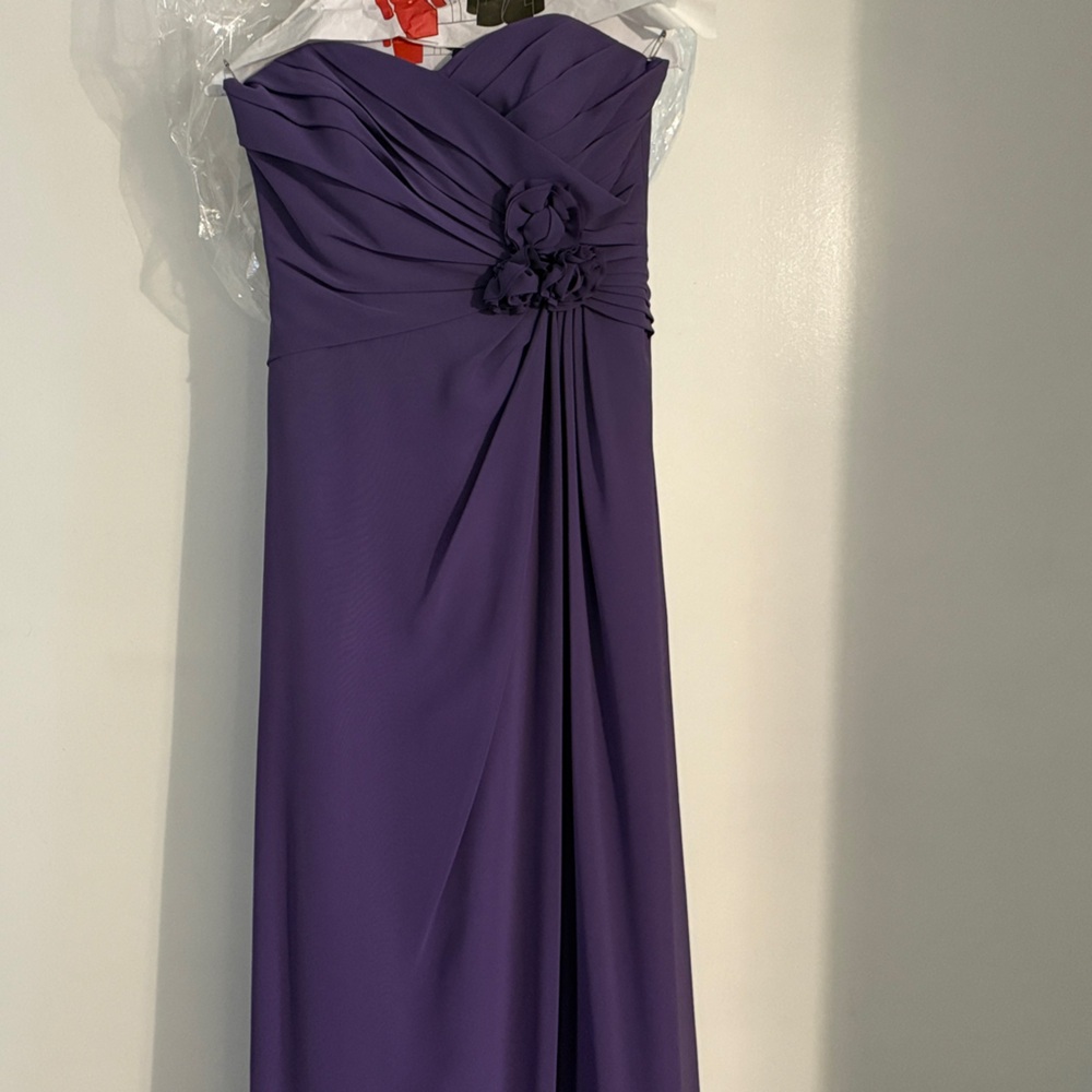 Alfred Angelo One Shoulder Purple Dress